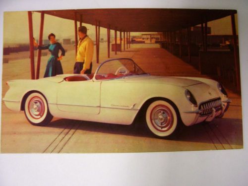 buy-rare-original-1954-corvette-unsigned-unstamped-post-card-in-oregon