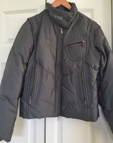 Harley davidson womens green light weight jacket / vest size sm $60.00