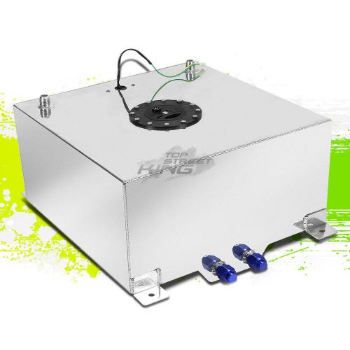 20 gallon lightweight polish aluminum gas fuel cell tank+ sender 19.75"x24"x10"