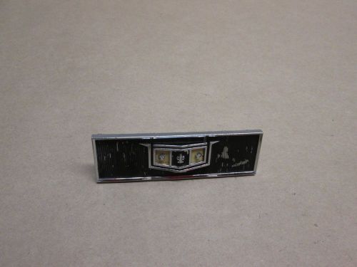 1966 1967 chevrolet caprice console emblem end