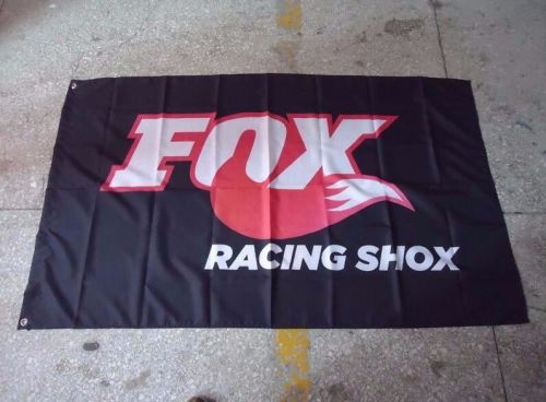 Fox racing shox 3 x 5 polyester banner flag man cave motocross racing!!!