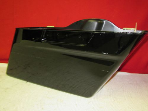 1999-2013 harley davidson flh/ flt abs right saddlebag, black, used, bottom only
