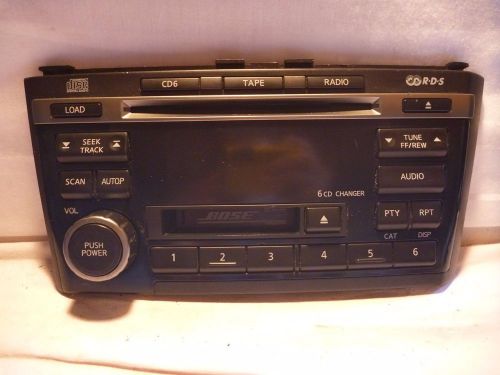 01-04 infiniti i35 bose radio 6 cd cassette face plate pn-2573d-a cr270 cy62245