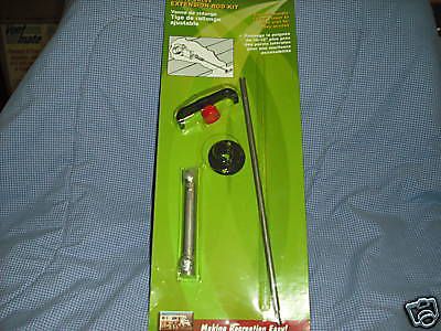 Rv waste / dump valve extension handle / rod kit - adjustable-grey or black tank