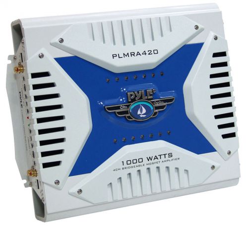 Pyle marine audio plmra420 new marine bridgeable mosfet amplifier 4 channel