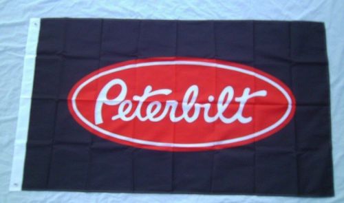 Peterbilt semi truck 3' x 5' polyester flag banner trucker sleeper bar shop new