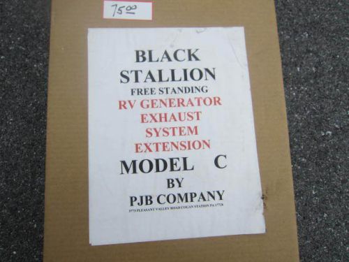 Rv generator exhaust black stallion brand