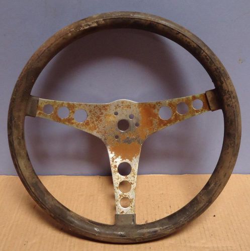 Vintage superior performance products the 500 blck steering wheel rat rod rusted