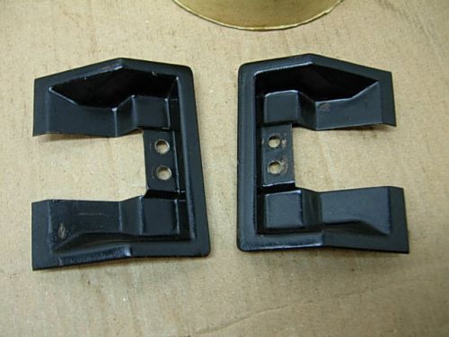 1968 - 72 corvette coupe removable rear window lh &amp; rh latch bezels real gm ncrs