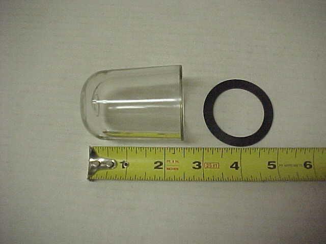 Vintage gas sediment bowl *glass* with gasket new old stock