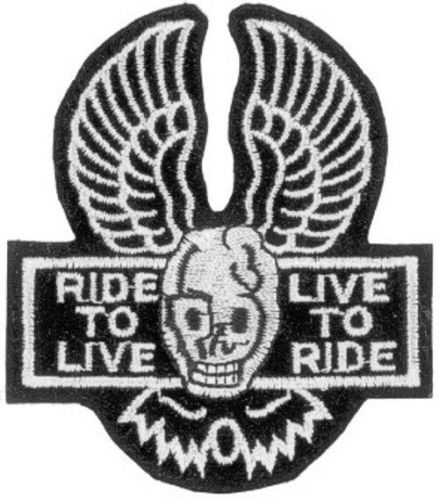 Motorcycle vest patch ride to live live to ride motorcycle patch