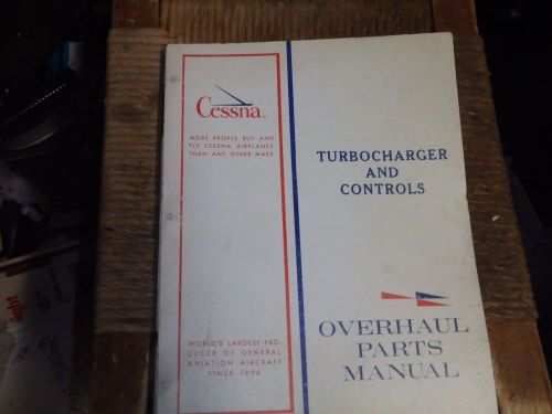 Cessna turbocharger and controls service parts manual