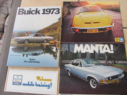 1973 buick and opel brochures