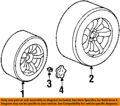 Plymouth oem 68061260aa wheels-center cap