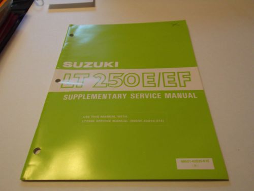 1985 suzuki lf-250e/ef supplementary service manual