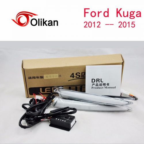 For ford kuga/escape car led daylight daytime lights kit turn signal lamp drl
