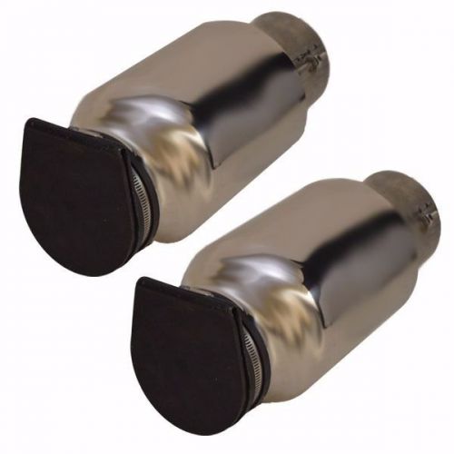 Corsa 12650-1t 4 inch boat exhaust tip  (pair) for baja and fountain boats