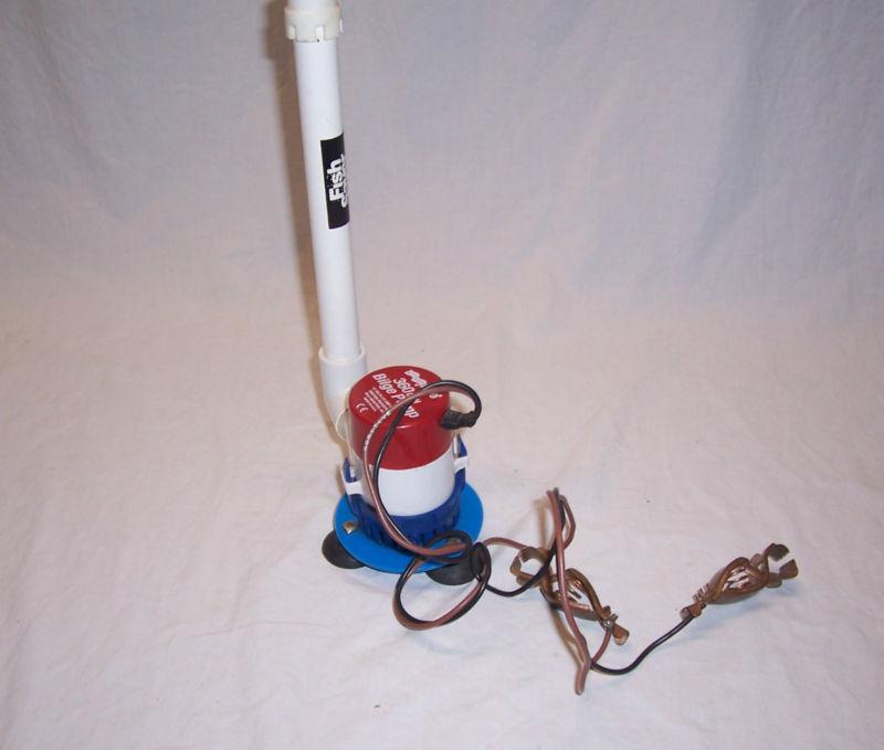 Rule electric bilge pump 360 gph 12 volt 2.5 amp marine metal products usa