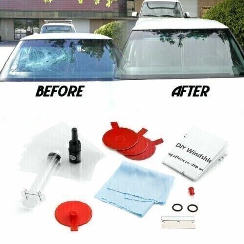 2PC Windscreen Windshield Repair Tool Sets Car Kit Wind Glass For Chip Crack Fix, US $10.48, image 2