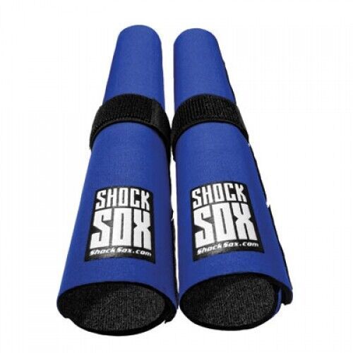 Shock sox fork seal guards 37-50mm fork tube 13" blue 13-blu for atv/utv