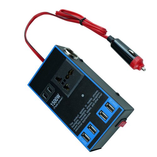 Car Power Inverter 12V 24V to 110V 220V 1500W Multifunctional Truck Home Outlet, US $18.39, image 3
