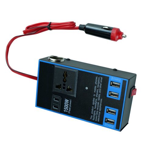 Car Power Inverter 12V 24V to 110V 220V 1500W Multifunctional Truck Home Outlet, US $18.39, image 5