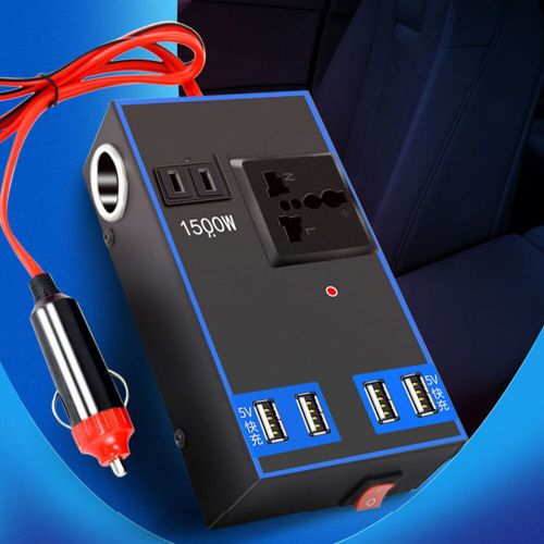 Car Power Inverter 12V 24V to 110V 220V 1500W Multifunctional Truck Home Outlet, US $18.39, image 10