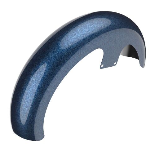 Cosmic blue pearl fits 09+ harley 21" reveal wrapper hugger front fender