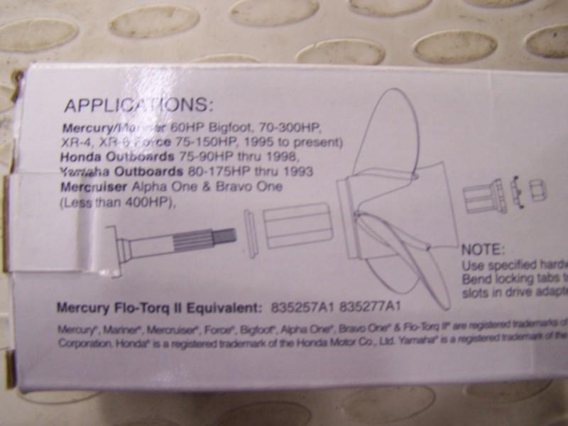 HXS MERCRUISER COMPLETE PROP HUB KIT SYSTEM # 102 # 202 # 835257a1 # 835277a1 , US $32.00, image 2