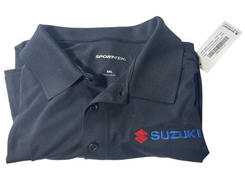 Suzuki ecstar polo black made in egypt men’s 2xl sport-tec