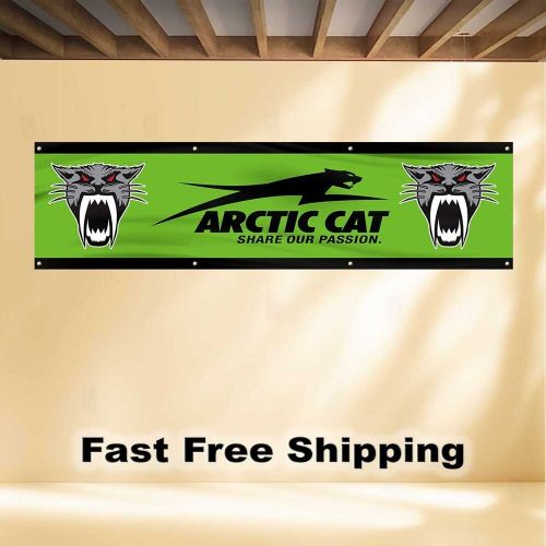 Arctic cat 2'x8' banner flag