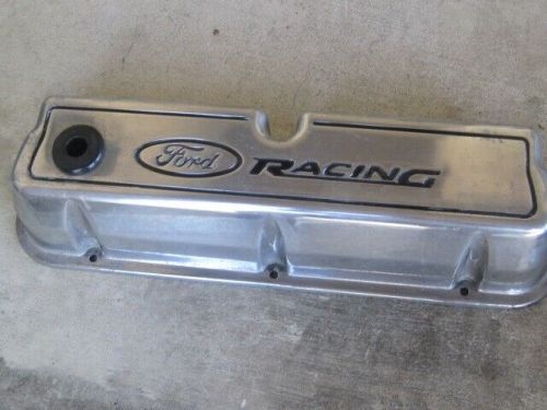Ford racing tall polished aluminum valve covers small block ford 289/302/351w