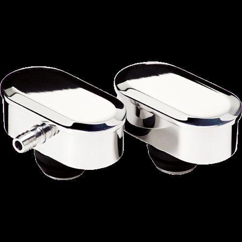 Bsp20929 billet specialties valve cover breathers oval plain fits 1.25" diameter