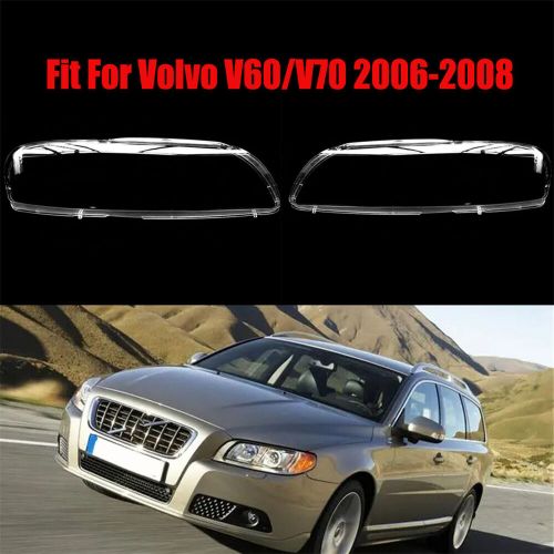 Headlight Headlamp Lens Cover Left Right Side For Volvo V60 V70 2006-2008 2Pcs, US $223.65, image 4