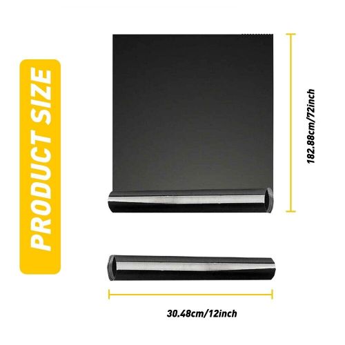 12"x72" Gloss Dark Black Smoke Headlight Taillight Fog Light Tint Film Vinyl, US $10.99, image 3