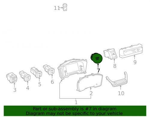 Genuine toyota start button 89611-02130