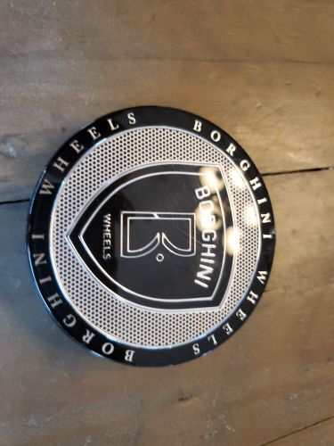 Borghini Wheel Center Cap( CC016-1P) black/silver starry from the front, US $30.00, image 4