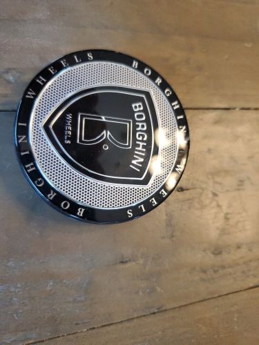 Borghini Wheel Center Cap( CC016-1P) black/silver starry from the front, US $30.00, image 5