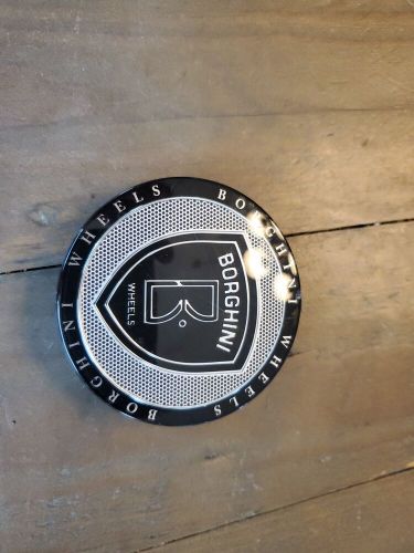 Borghini Wheel Center Cap( CC016-1P) black/silver starry from the front, US $30.00, image 7