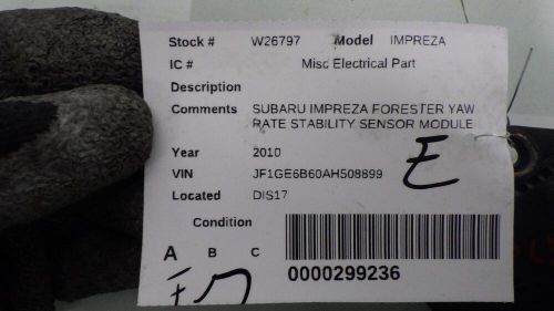 10 subaru impreza yaw rate stability sensor module 0265005812
