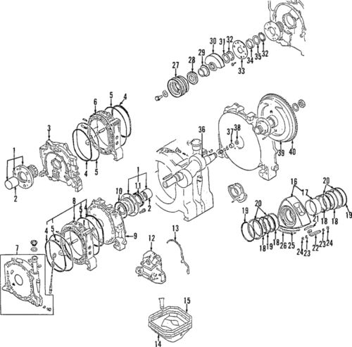 Genuine mazda crankshaft n3g1-11-d00a