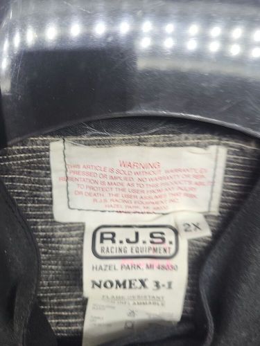 RJS Racing Equipment Jacket Fire Resistant Nomex 3-1 Black Men’s Size 2x Vintage, US $75.00, image 10