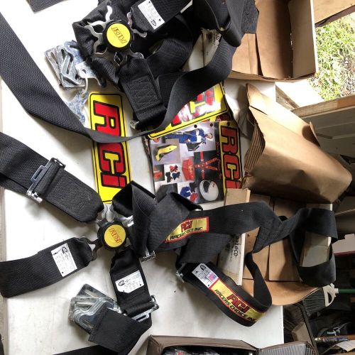Two Sets RCI Racing 5 Point Harness 3” Y Type Complete Sets Black Belts 9310CD, US $100.00, image 6
