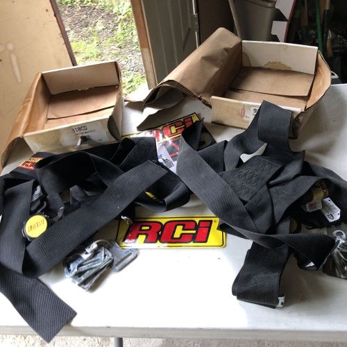 Two Sets RCI Racing 5 Point Harness 3” Y Type Complete Sets Black Belts 9310CD, US $100.00, image 13