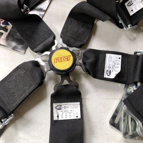 Two Sets RCI Racing 5 Point Harness 3” Y Type Complete Sets Black Belts 9310CD, US $100.00, image 14
