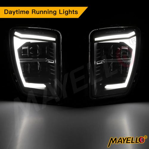 Bumper DRL LED Fog Lights Lamps For Dodge Ram 1500 2013 2014 2015 2016 2017 2018, US $95.99, image 4