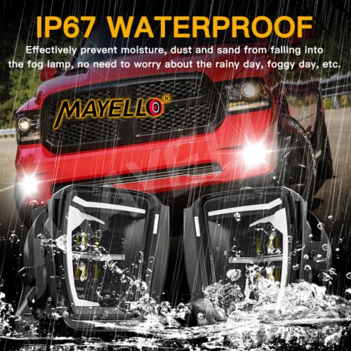 Bumper DRL LED Fog Lights Lamps For Dodge Ram 1500 2013 2014 2015 2016 2017 2018, US $95.99, image 14