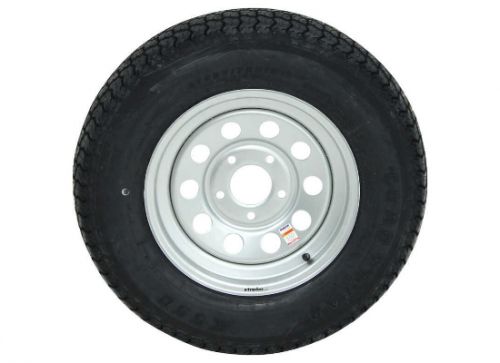 Loadstar ST205/75D15 Bias Trailer Tire w/ 15" Silver Mod Wheel - 5 on 5, US $122.82, image 2