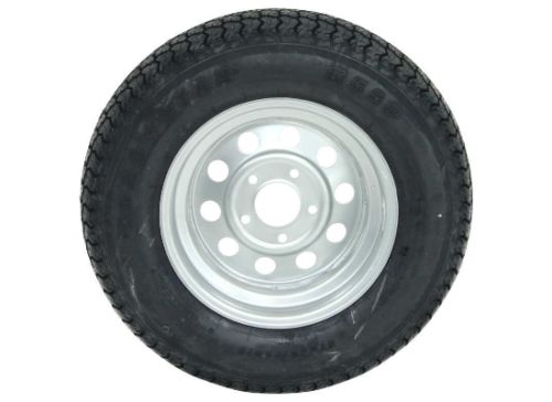 Loadstar ST205/75D15 Bias Trailer Tire w/ 15" Silver Mod Wheel - 5 on 5, US $122.82, image 10