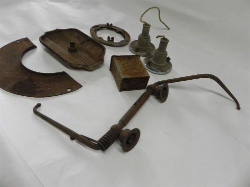 1936 CHRYSLER VINTAGE ANTIQUE ORIGINAL USED PARTS LOT OF INTERIOR LIGHTS LINKAGE, US $74.97, image 2